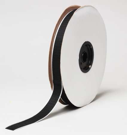 Zoro Select Hook Tape, Black, Size 1 In x 75ft 152-91-1000