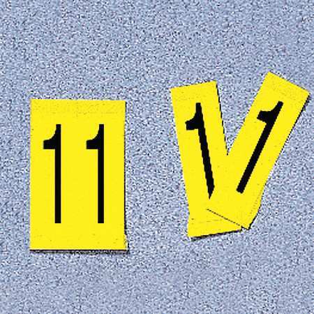 ELECTROMARK Label, 1, Yellow, 4 In. H, PK25 34100Y1