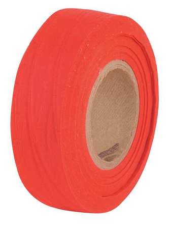 Zoro Select Biodegradable Flagging Tape, Red, 100 ft BDR-200