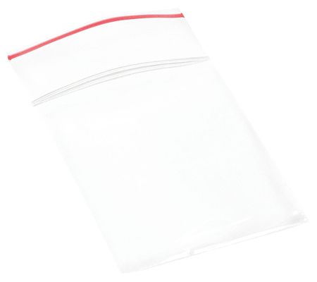 MINIGRIP Reclosable Poly Bag Zipper Seal 2" x 2", 2 mil, Clear, Pk1000 MGRL2P0202