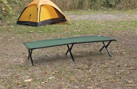 Texsport Fold Up Cot, Steel, 75Lx26Wx16H, Green 15042