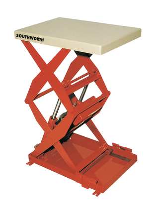 Southworth Scissor Lift Table, 3500 lb. Cap, 115V, 48"W, 48"L LS-4-36-4848-FTT