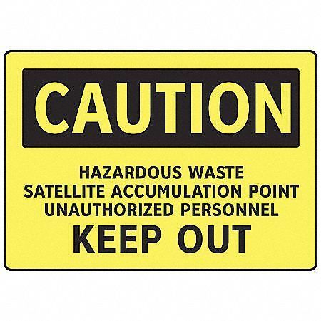 ELECTROMARK Caution Sign, 7 in Height, 10 in Width, Aluminum, English S118FA