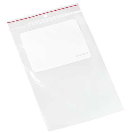 MINIGRIP Reclosable Poly Bag Zipper Seal 9" x 6", 4 mil, Clear, Pk1000 MGRL4WH0609