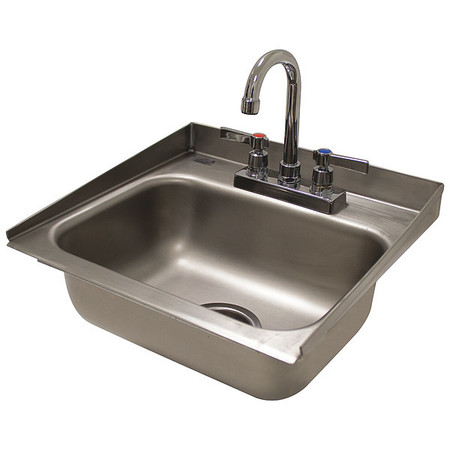 ZORO SELECT Drop-In Sink, Drop-In Mount, 2 Hole, Stainless steel Finish DI-1-30