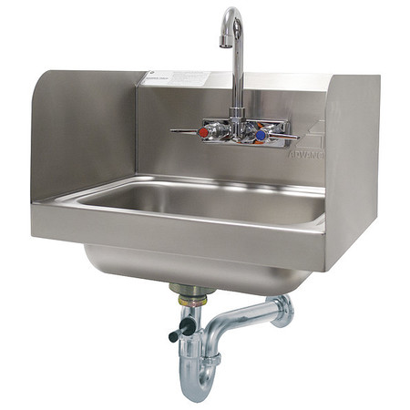 ADVANCE TABCO Hand Sink, Wall, 17-1/4 In. L, 15-1/4 In. W 7-PS-40