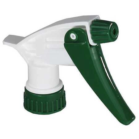 ZORO SELECT 9-1/4"Green/White, Plastic Trigger Sprayer, 6 Pack 110564