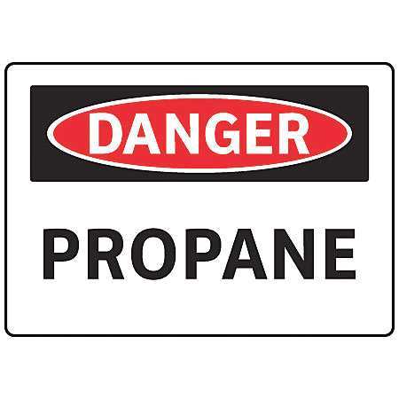 ELECTROMARK Danger Sign, 7 in Height, 10 in Width, Vinyl, English S172FF