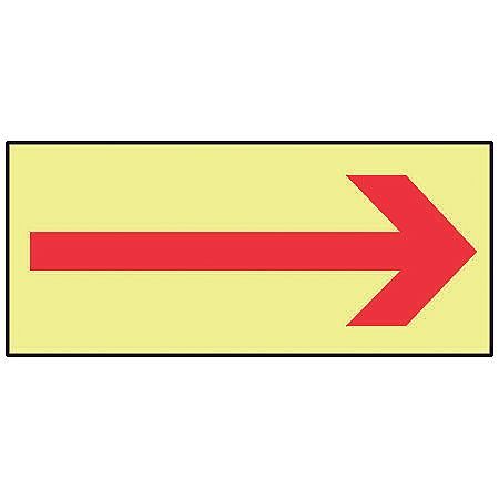 ACCUFORM Directional Arrow Sign, No Text, 10" W, 3-1/2" H, Vinyl, Green MLAD500GF