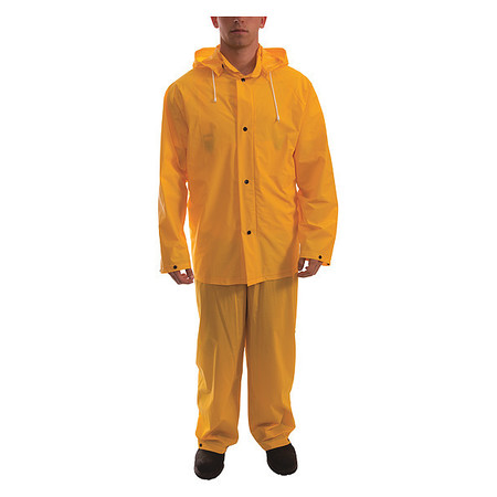 TINGLEY Rain Suit w/Jacket/Bib, Unrated, Yellow, S S61317