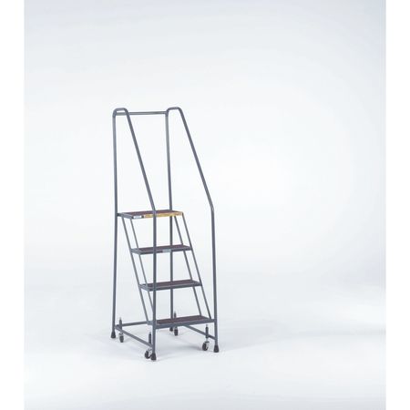 Ballymore 68 in H Steel Rolling Ladder, 4 Steps, 450 lb Load Capacity H418XSU