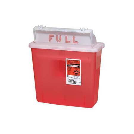 Covidien Sharps Container, 1-1/4 Gal., Red, PK5 K5SS1007SA