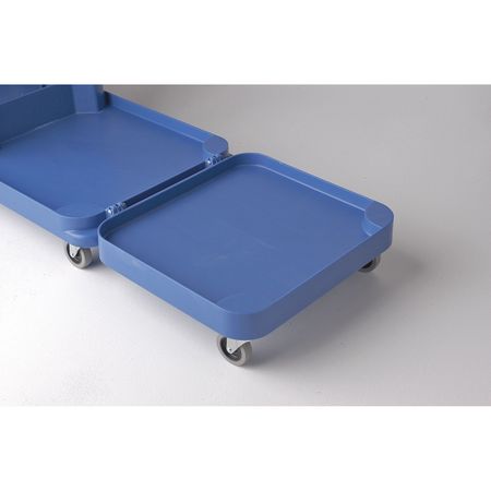 CONTINENTAL COMMERCIAL PRODUCTS Janitor Cart Extension, Blue 40174714