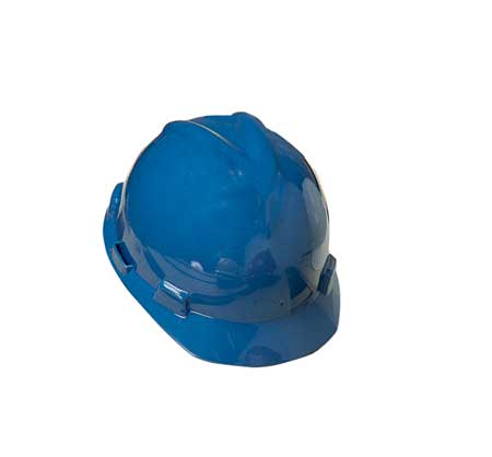 Msa Safety Front Brim Hard Hat, Type 1, Class E, Ratchet (4-Point), Blue 477483