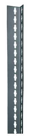 Edsal Shelving Post, Steel, Gray, 2 In. W, 1 In. D RLU84