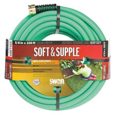 ZORO SELECT Water Hose, Ruber/PVC, 5/8" ID, 100 ft L CSNSS58100