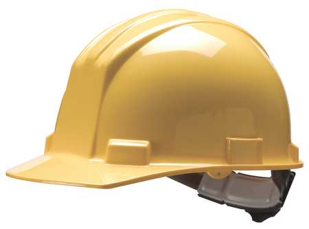 Bullard Front Brim Hard Hat, Type 1, Class E, Ratchet (4-Point), Yellow 61YLR