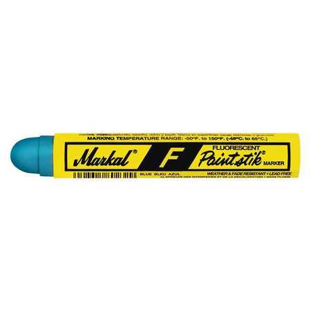Markal Paint Crayon, Large Tip, Fluorescent Blue Color Family, 12 PK 82835