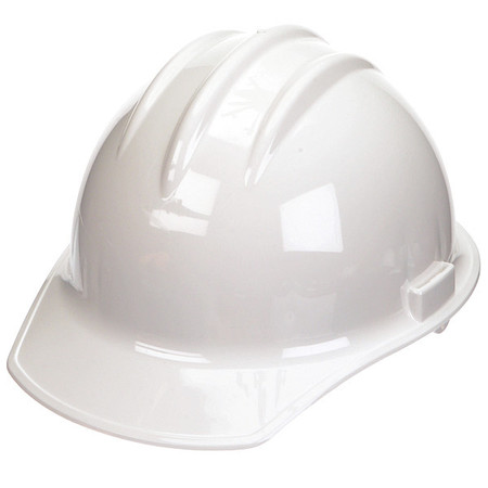 BULLARD Front Brim Hard Hat, Type 1, Class E, Ratchet (6-Point), White 30WHR
