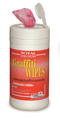 Athea Laboratories Graffiti Wipes, Purple, Canister, Polypropylene, 40 Wipes, 12 in x 9 1/2 in, Mild Odor 1447/40