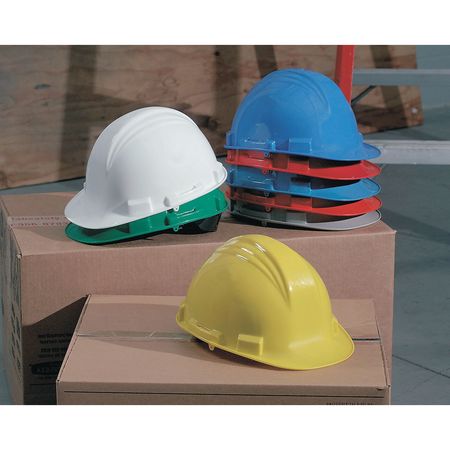 Honeywell North Front Brim Hard Hat, Type 1, Class E, Ratchet (4-Point), Gray A79R090000