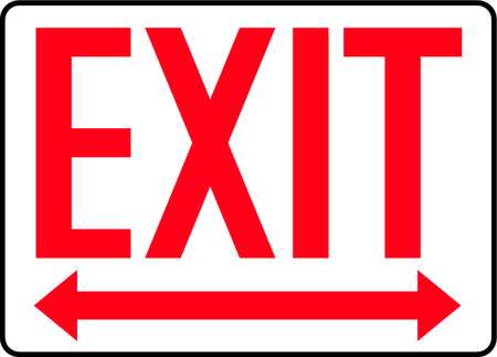ACCUFORM Exit Sign, Exit, 7"X10 MADM630VP