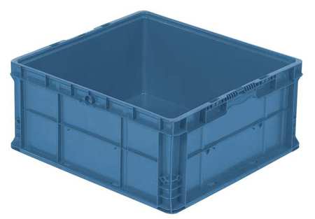 Orbis Straight Wall Container, Blue, Polyethylene, 24 in L, 22 1/2 in W, 10 3/4 in H NSO2422-11 BLUE