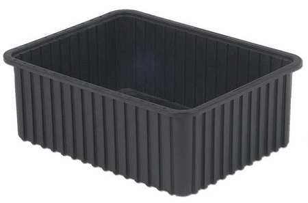 Lewisbins Divider Box, Black, Polyethylene, 22 3/8 in L, 17 7/16 in W, 6 in H DC3060-SXL    BUY 4S