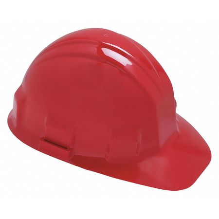 JACKSON SAFETY Front Brim Hard Hat, Type 1, Class E, Ratchet (6-Point), Red 14418