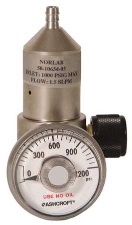 ZORO SELECT Gas Regulator, 0.3Lpm 516