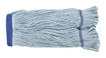 ODELL 5 in String Wet Mop, 16 oz Dry Wt, Quick Change Connection, Looped-End, Blue, PET 1200S/BLUE