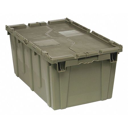 Quantum Storage Systems Gray Attached Lid Container, Plastic QDC2717-12