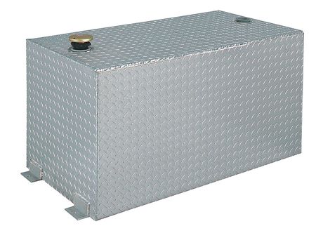 CRESCENT JOBOX 100 Gallon Rectangular Aluminum Liquid Transfer Tank for Trucks 438000