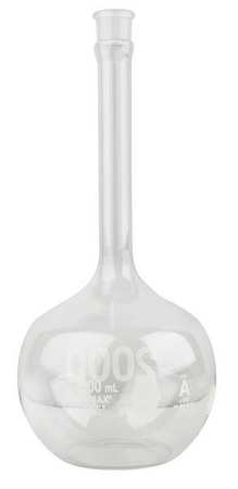 KIMBLE CHASE Volumetric Flask, PE, Clear 92812P-2000