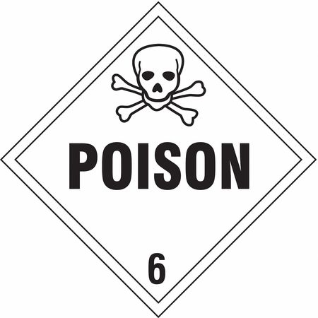 STRANCO Vehicle Placard, Poison w Pictogram, PK10 DOTP-0047-V10