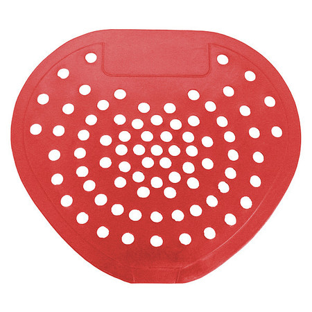Hospeco Urinal Screen, Non-Para, Heart, Cherry Fragrance, Red, 12 Pack 03901