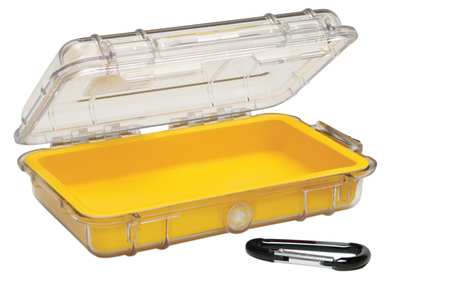 Pelican Micro Case, Yellow, 7-1/2"x5-1/16"x2-1/8" 1040