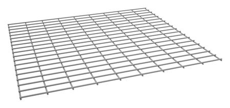 Tennsco Decking, Steel Wire, 36 in W, 36 in D, Gray, Powder Coated Finish, Gauge: 5 ZWD-3636