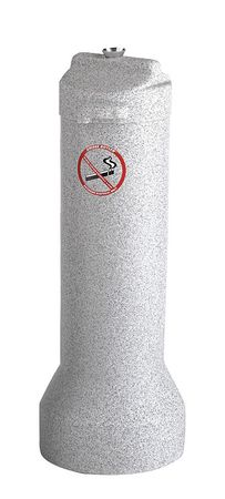 ZORO SELECT Cigarette Receptacle, Gray 4450-3-90