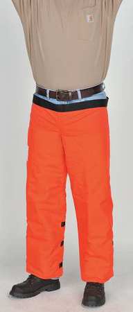 Swedepro Chain Saw Chaps, Orange, Nylon, 32 in Length 223832