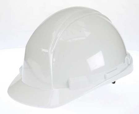 HONEYWELL NORTH Front Brim Hard Hat, Type 2, Class E, Ratchet (4-Point), White A89R010000