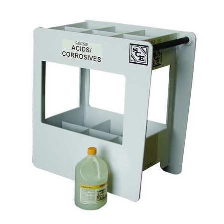 Zoro Select Chemical Transfer Cart, 100 lb, 24 Bottle SCE-1001-24