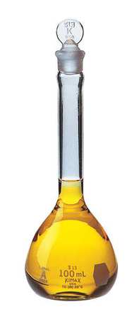 KIMBLE CHASE Volumetric Flask, 250mL, PK12 28014-250