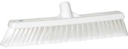 VIKAN 2 x 16 in Sweep Face Broom Head, Soft, Synthetic, White 31785