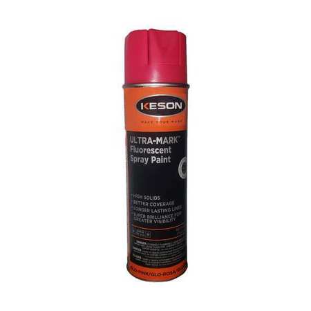 Keson Inverted Marking Paint, 20 oz., Glo-Pink, Water -Based SP20GP