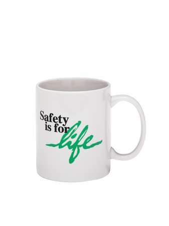 Quality Resource Group Coffee Mug, Safety For Life, White, 11oz 130-01/L