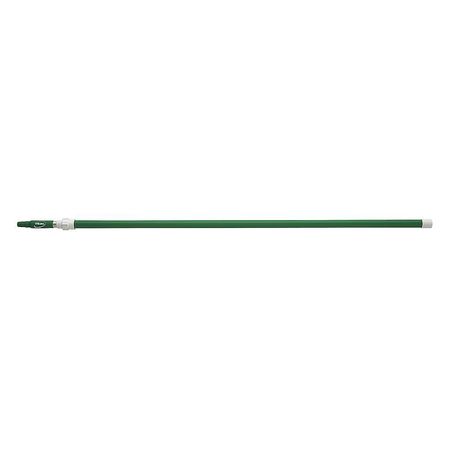 Remco 61-4/5" to 112-1/2" Threaded Telescopic Handle, 1 1/4 in Dia, Green, Aluminum/Plastic 29752