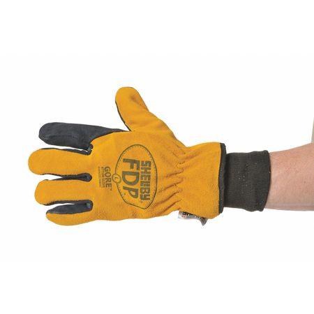 Shelby Firefighters Gloves, M, Pigskin Lthr, PR 5225 M