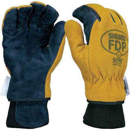 SHELBY Firefighters Gloves, M, Pigskin Lthr, PR 5225 M