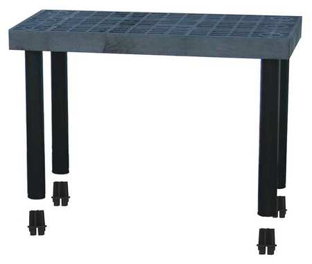 STRUCTURAL PLASTICS Add-On Plastic Shelving, Open Style, 16 in D, 36 in W, 24 in H, 1 Shelves, Black S3616A
